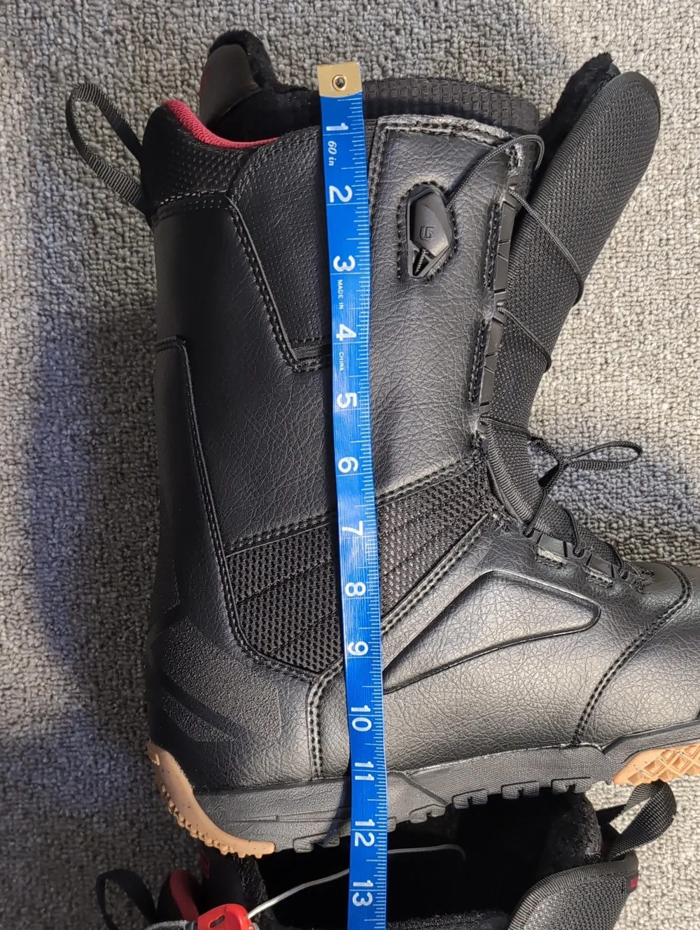 Burton Ruler Wide Speedzone Black Snowboard Boots Mens 12.0 Like New!